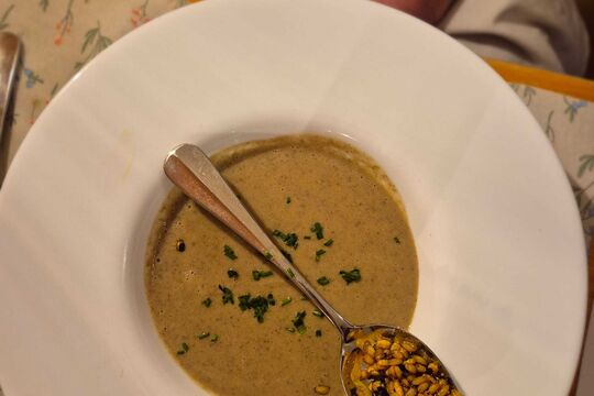 Champignonsuppe mit Rollgerste